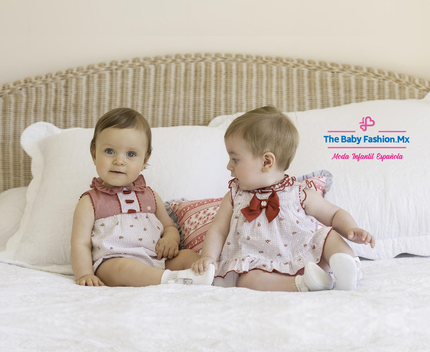 Vestido con braguita para bebé niña Conjunto 2 Pz DOLCE PETIT Ref. 25/2034/23 20 Rojo