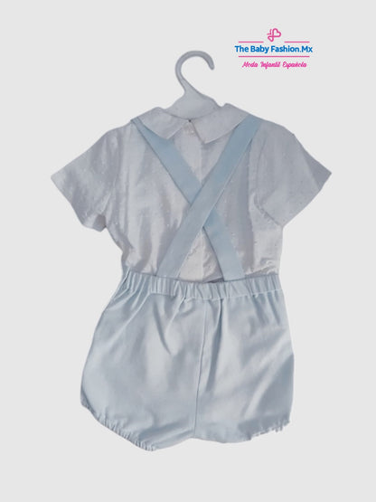 Peto y Camisa para bebé niño DOLCE PETIT Ref. 25/2035/23 08 Cielo
