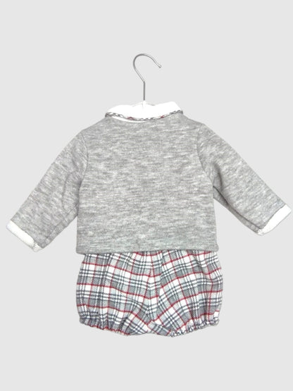 Bombachito para bebe niño Peto + Camisa y Jersey Conjunto 3pz COCO ACQUA Ref. 70414 704140/06 Rojo