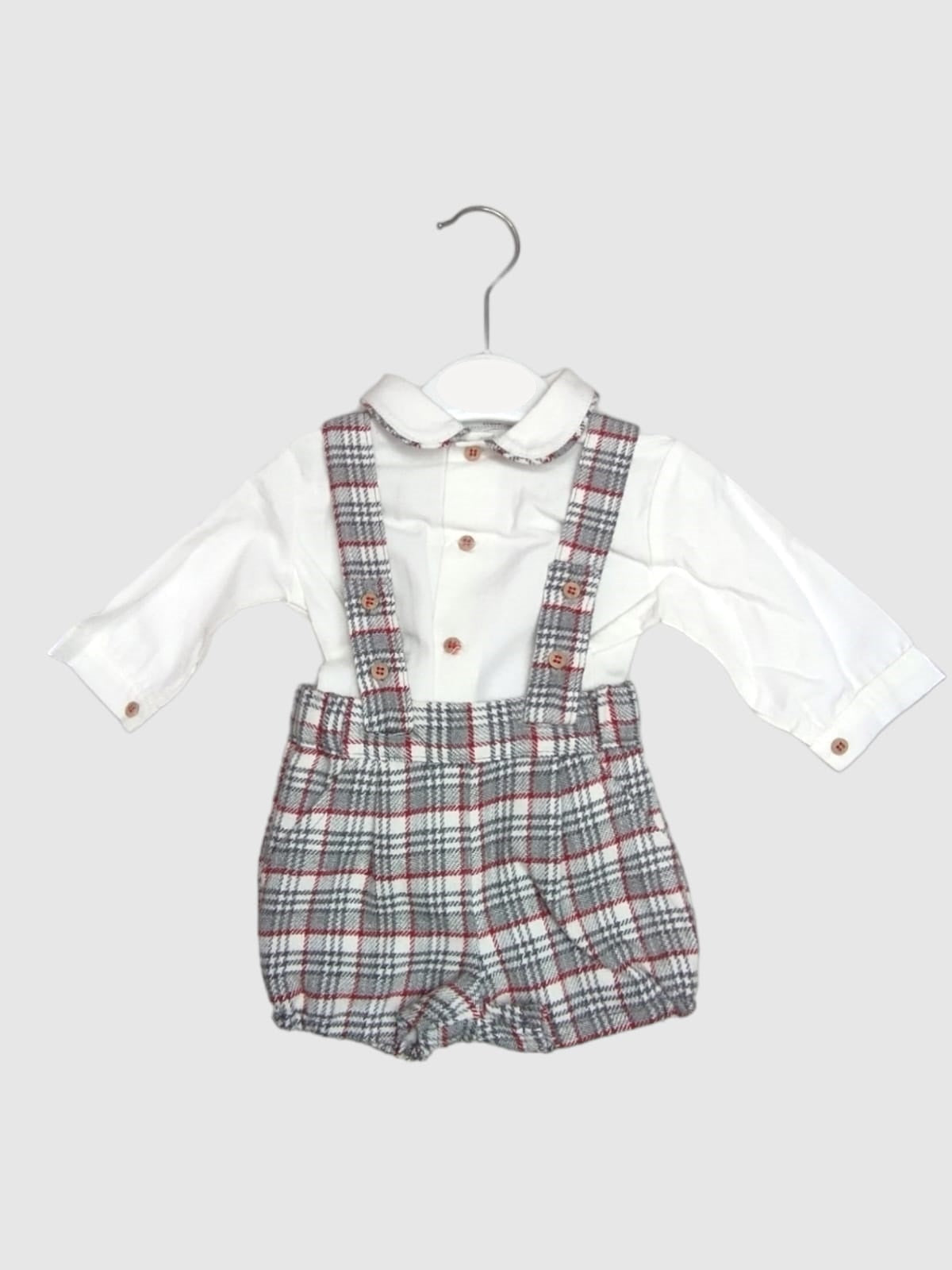 Bombachito para bebe niño Peto + Camisa y Jersey Conjunto 3pz COCO ACQUA Ref. 70414 704140/06 Rojo