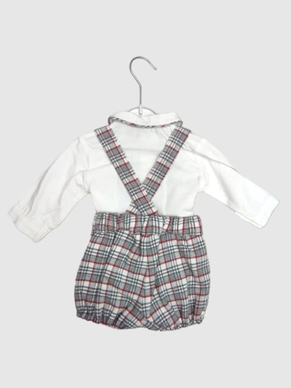 Bombachito para bebe niño Peto + Camisa y Jersey Conjunto 3pz COCO ACQUA Ref. 70414 704140/06 Rojo