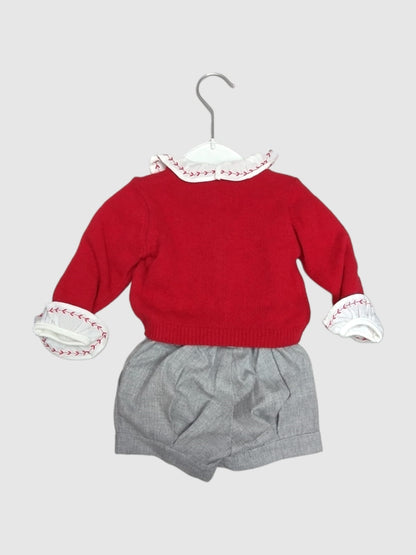 Rebeca, Blusita y Pantalón Corto Conjunto 3 Pz para bebé niña DR KID Ref. DK384/440 DK386/160 Joy