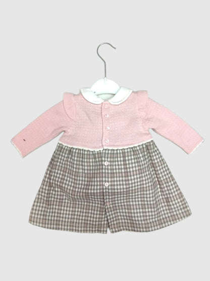 Vestido Combinado para bebé niña con Boina Conjunto 2 Pz DR KID Ref. DK183/246 Girls Must Have