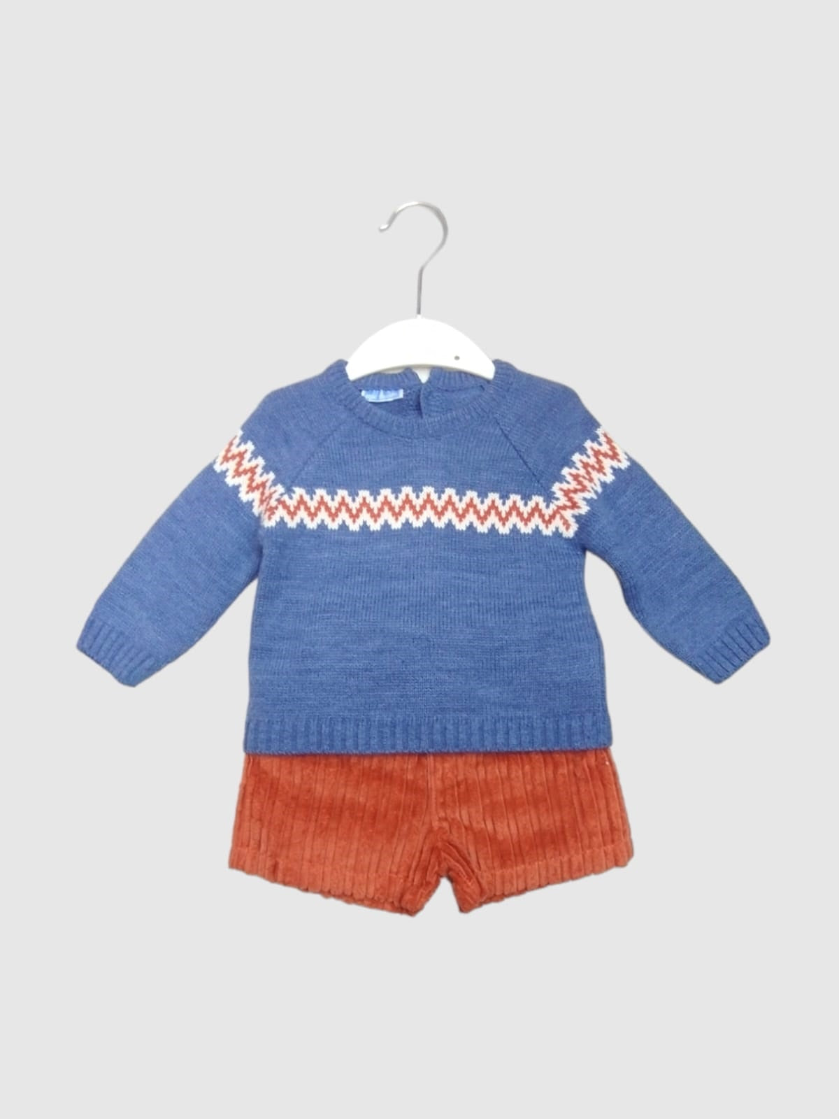 Jersey y Pantalón Corto para bebé niño conjunto 2 pz MAC ILUSION Ref. 7925/74 Arcilla