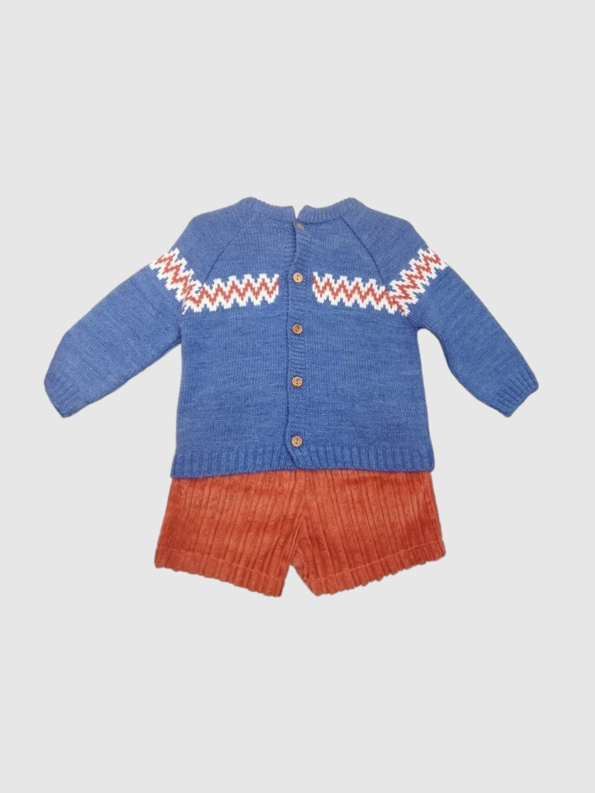 Jersey y Pantalón Corto para bebé niño conjunto 2 pz MAC ILUSION Ref. 7925/74 Arcilla