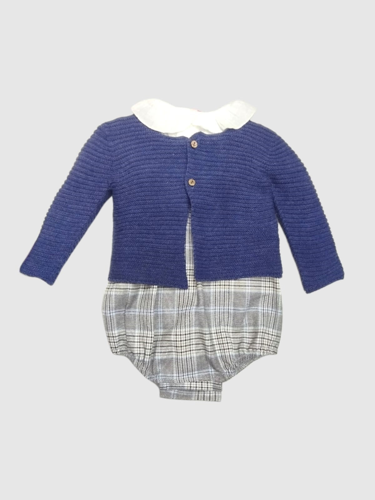 Body, Bombachito y Jersey para bebé niño Conjunto 3 pz MAC ILUSION 7928/69 Indigo