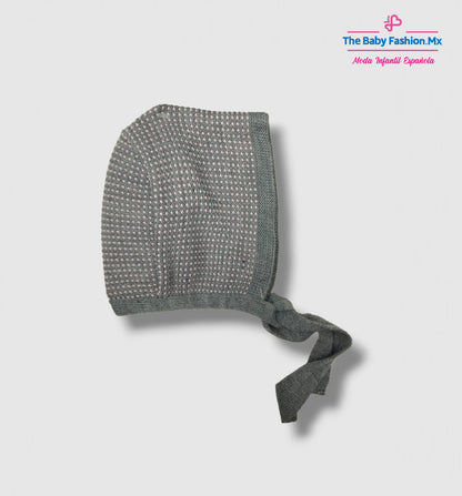Abrigo Tricot y Capota para bebé niña Alta Costura Conjunto 2 pz MAC ILUSION Ref. 7877/4554 Som-Oro