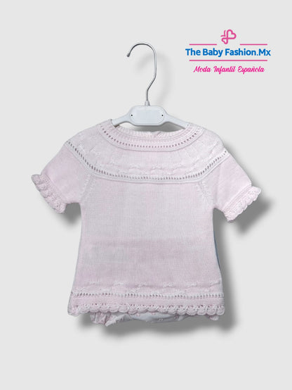 Conjunto para bebe niña 2 Pz MAC ILUSION Ref. 7618/03 Rosa