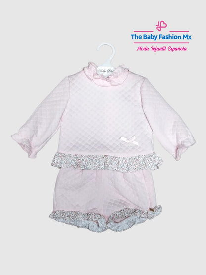 Bombacho para bebé niña con braguita Conjunto 2 pz DOLCE PETIT Ref. 24/2009/23 02 Petalo