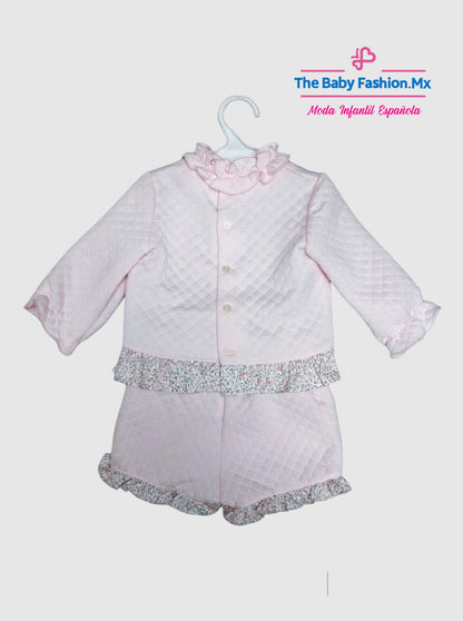 Bombacho para bebé niña con braguita Conjunto 2 pz DOLCE PETIT Ref. 24/2009/23 02 Petalo