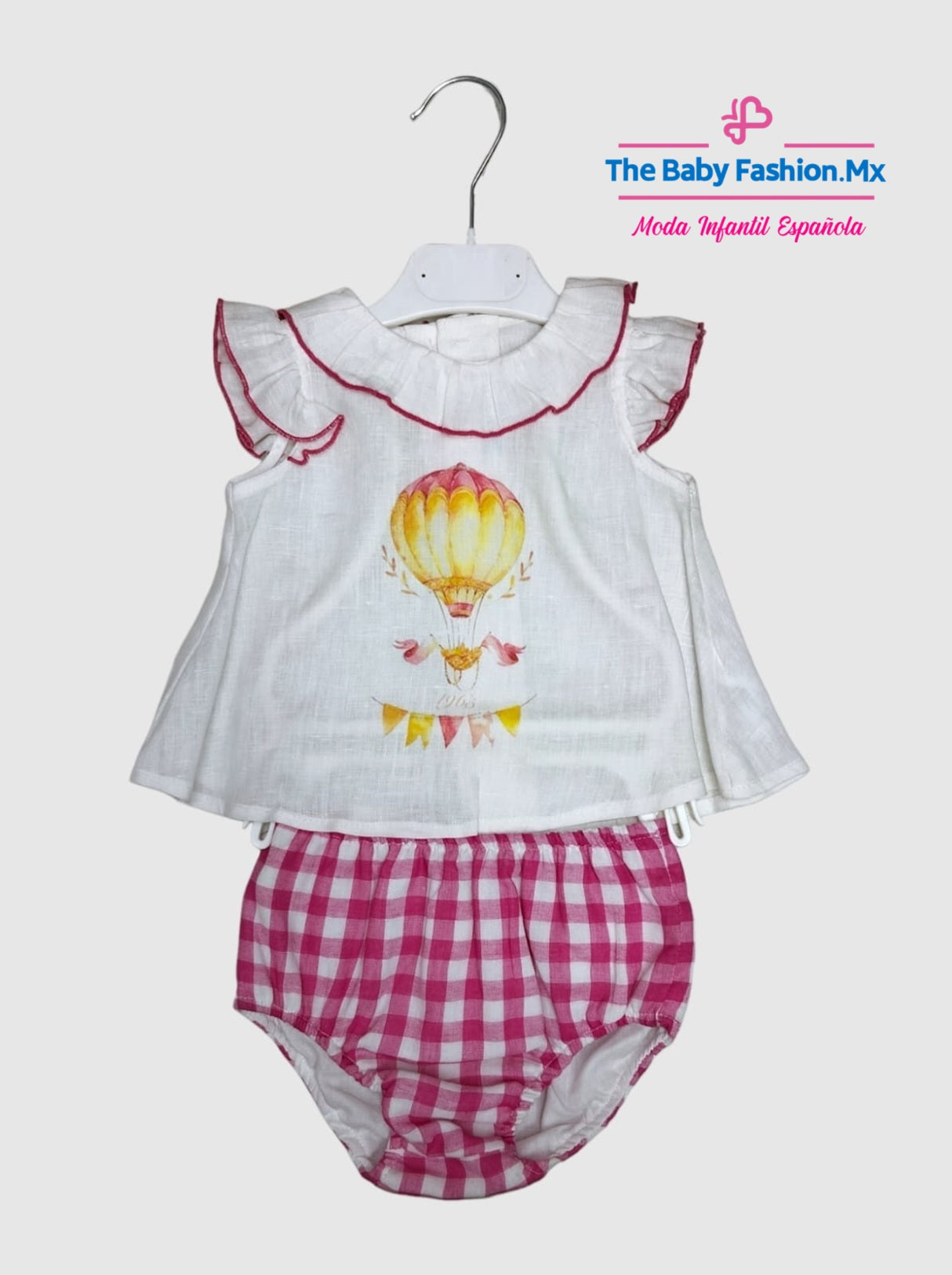 Blusita y Cubrepañal para bebé niña Conjunto 2 Pz MARTIN ARANDA Art. 329/0713 Provenza