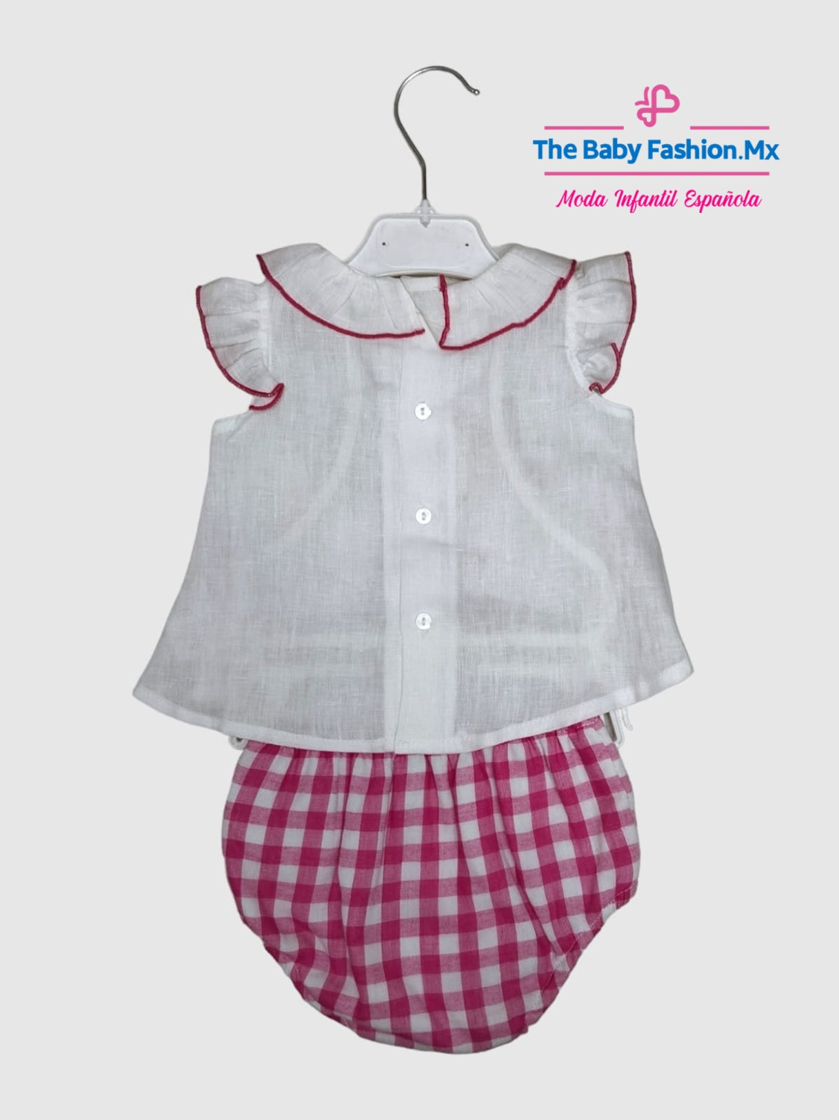 Blusita y Cubrepañal para bebé niña Conjunto 2 Pz MARTIN ARANDA Art. 329/0713 Provenza