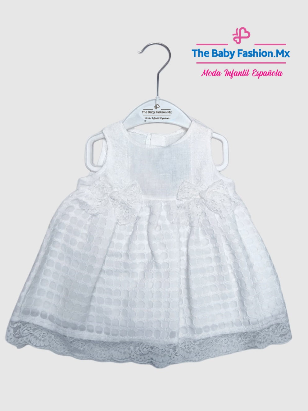 Rebeca Punto Tricot Y Vestido con capota para bebé niña Alta Costura MARTIN ARANDA & JULIANA Art. 103/0700 J174 Beige