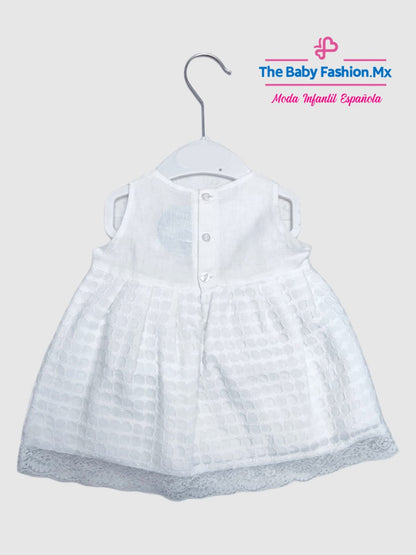 Rebeca Punto Tricot Y Vestido con capota para bebé niña Alta Costura MARTIN ARANDA & JULIANA Art. 103/0700 J174 Beige