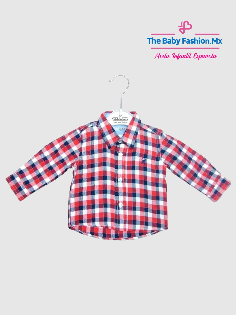 Conjunto Combinado para bebé niño 2 pz Pantalón y Camisa DR KID & MAYORAL Ref. DK516/160 Rojo 593/10 Oscuro