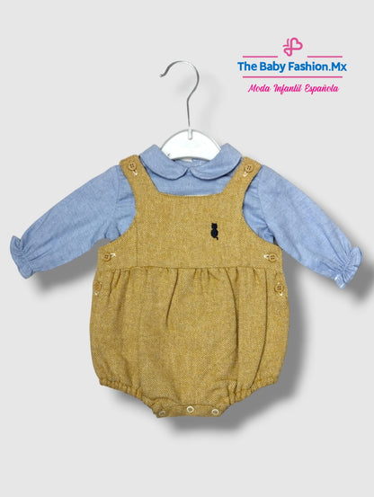Conjunto Pelele y Camisa para bebé niño 2 pz COCO S/Ref. Mostaza