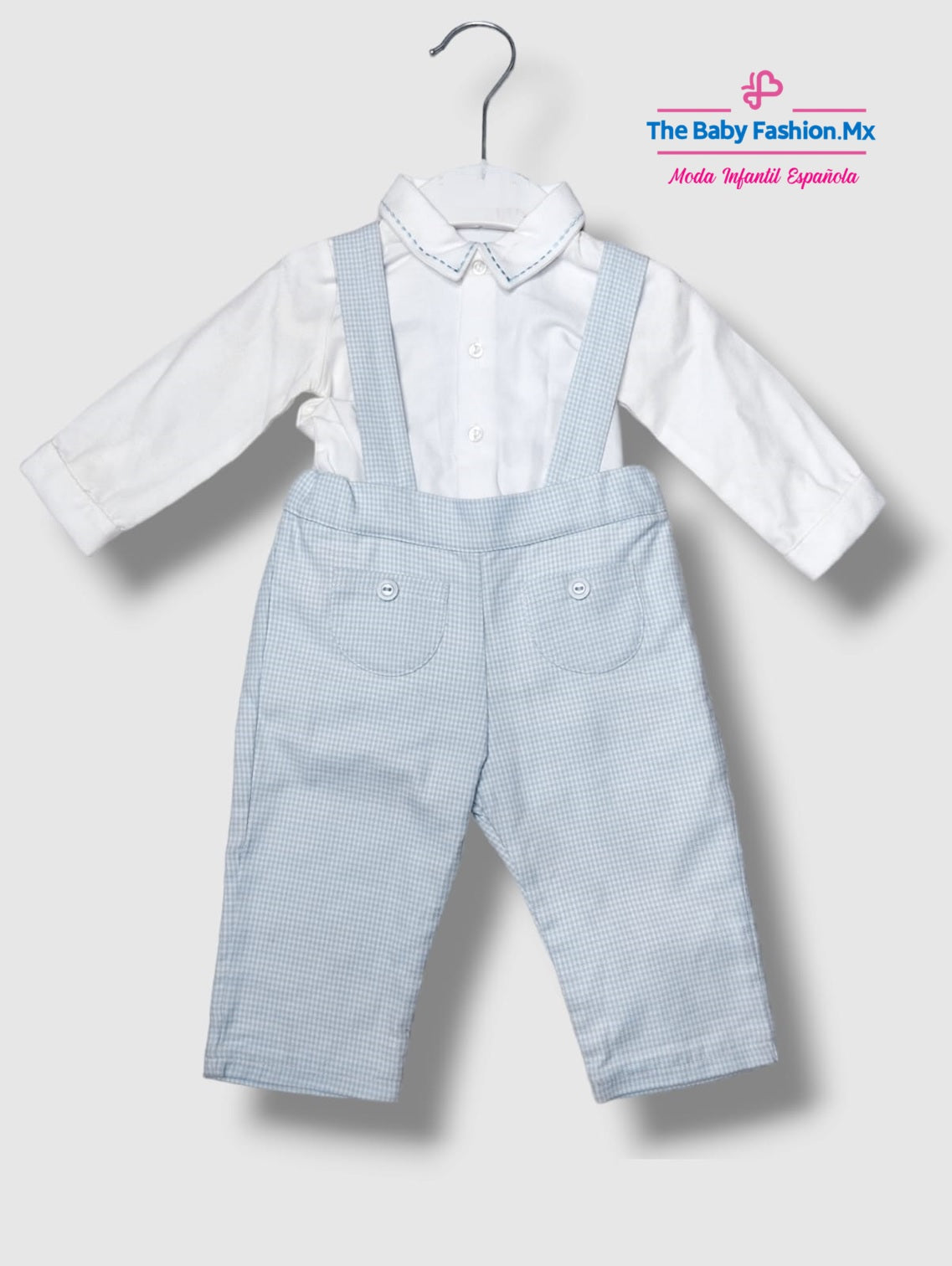 Pantalón tirantes y Body para bebé Conjunto 2 Pz DR KID Ref. DK266 Just Blue