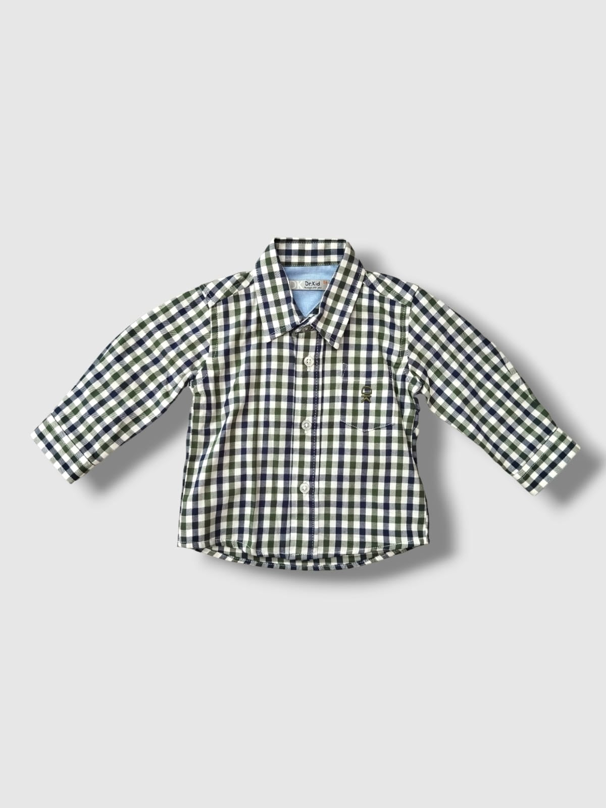 Camisa Cuadros, Pantalón Mezclilla y Sudadera Conjunto 3 pz DR KID Ref. DK534 DK532 DK528 First Weels