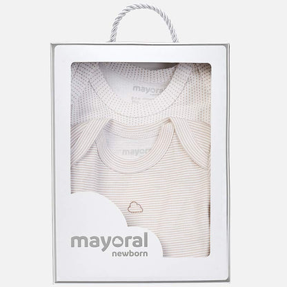 Body para bebé recien nacido Set 2 Pz MAYORAL Ref. 1720/89 Macadamia