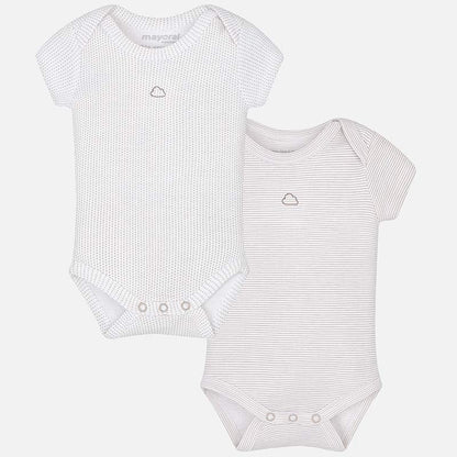 Body para bebé recien nacido Set 2 Pz MAYORAL Ref. 1720/89 Macadamia