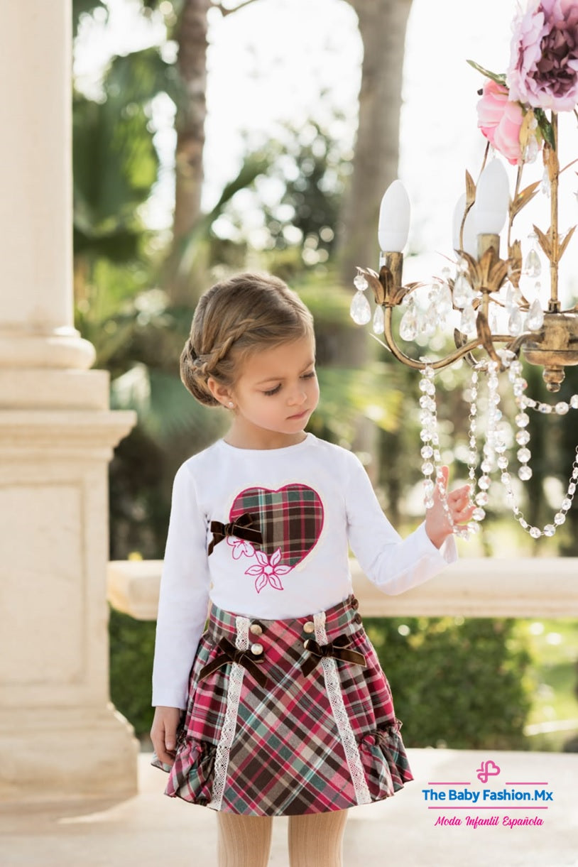 Blusa Corazón DOLCE PETIT Ref. 24/2237/2 26 Blanco