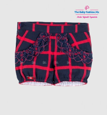 Short para niña DOLCE PETIT Ref. 24/2200/3 13 Rojo Cuadros