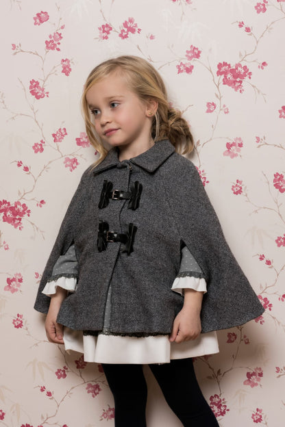 Capa para niña DOLCE PETIT Ref. 24/2222/C 23 Gris