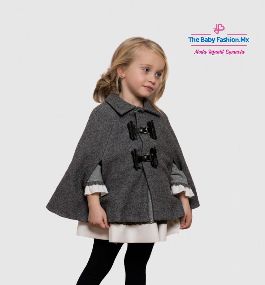 Capa para niña DOLCE PETIT Ref. 24/2222/C 23 Gris