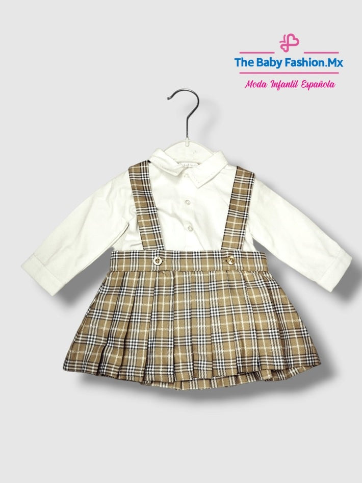 Vestido para bebé Conjunto 2 pz DR KID Ref. DK225 DK 373 Essentials Precious