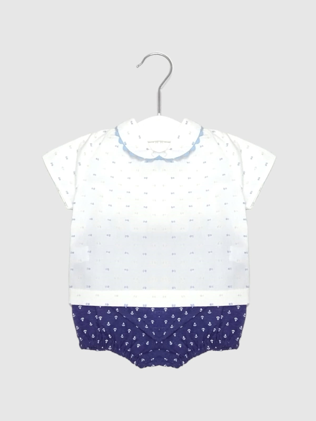 Bombachito para bebé niño Alta Costura Conjunto 2 Pz JULIANA Ref. J195 Cielo