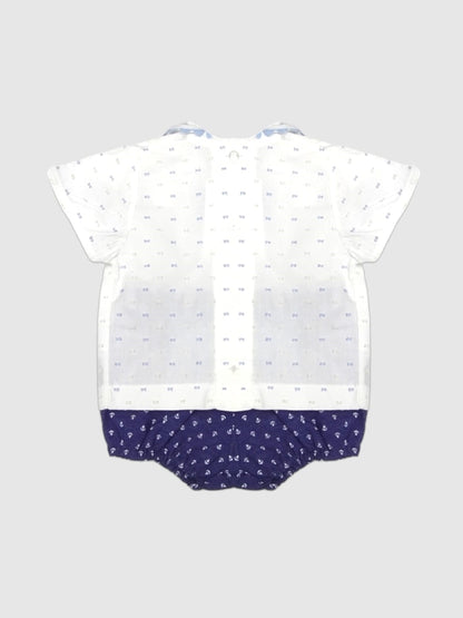 Bombachito para bebé niño Alta Costura Conjunto 2 Pz JULIANA Ref. J195 Cielo
