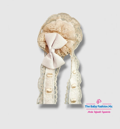 Tocado para bebé DOLCE PETIT Ref. 25/2004/T 99 Beige