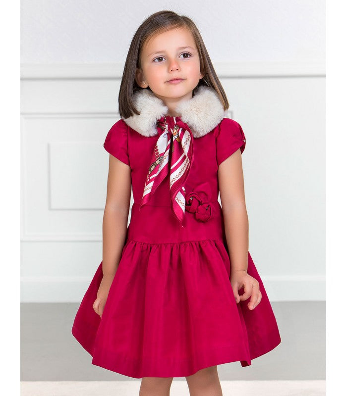 Vestido Tafetan ABEL & LULA SKU 5527 Color Frambuesa