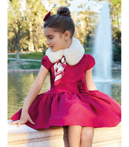 Vestido Tafetan ABEL & LULA SKU 5527 Color Frambuesa