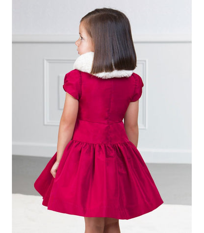 Vestido Tafetan ABEL & LULA SKU 5527 Color Frambuesa