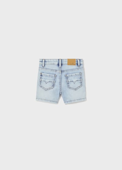 Bermuda con cintura ajustable de algodón sostenible para bebé Sku 1285 Color 86 Claro