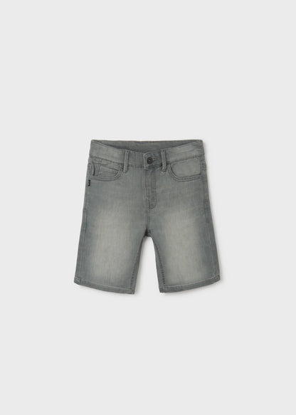 Bermuda con cintura ajustable en algodón sostenible para chico Art. 23-06261-018 Gris-Claro
