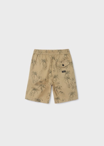 Bermuda con estampado de algodón para chico Sku 6262 Color Arena