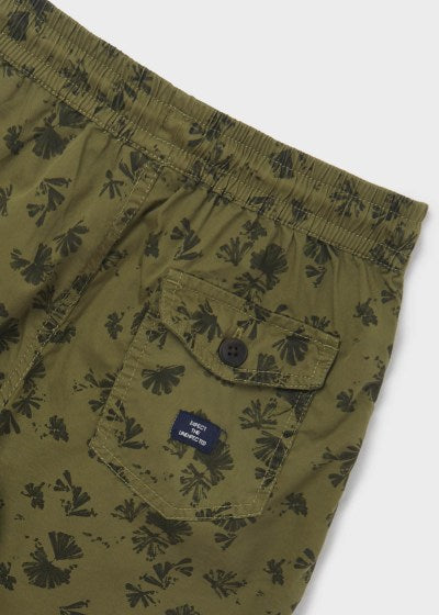 Bermuda con estampado de algodón para chico Sku 6262 Color Manglar