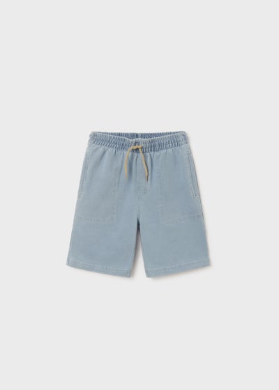 Bermuda de algodón sostenible para chico Sku  6260 Color Claro