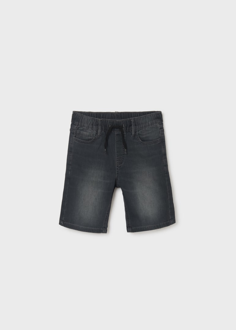 Bermuda jogger con algodón sostenible para chico Art. 23-06257-018 Gris-Oscuro