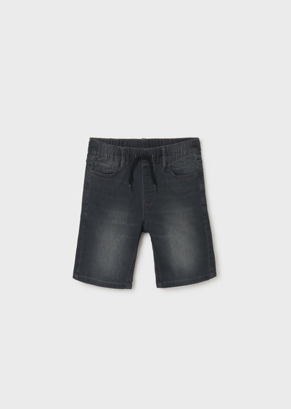 Bermuda jogger con algodón sostenible para chico Art. 23-06257-018 Gris-Oscuro