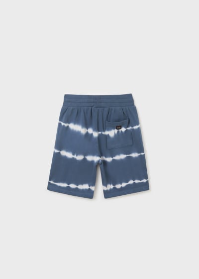 Bermuda tie dye de algodón para chico Sku 6259 Color 63 Azul Medio