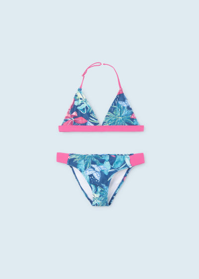 Bikini de triángulo para chica Sku 6753 Color 10 Buganvilla