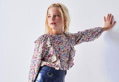 Blusa estampada chica  Ref. 13-07177-035 Multiplecolor