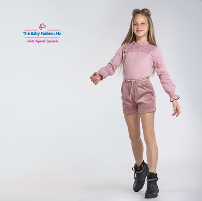 Camiseta Tul Bordado para chica MAYORAL Ref. 7069/10 Maquillaje