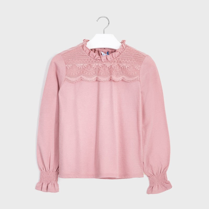 Camiseta Tul Bordado para chica MAYORAL Ref. 7069/10 Maquillaje