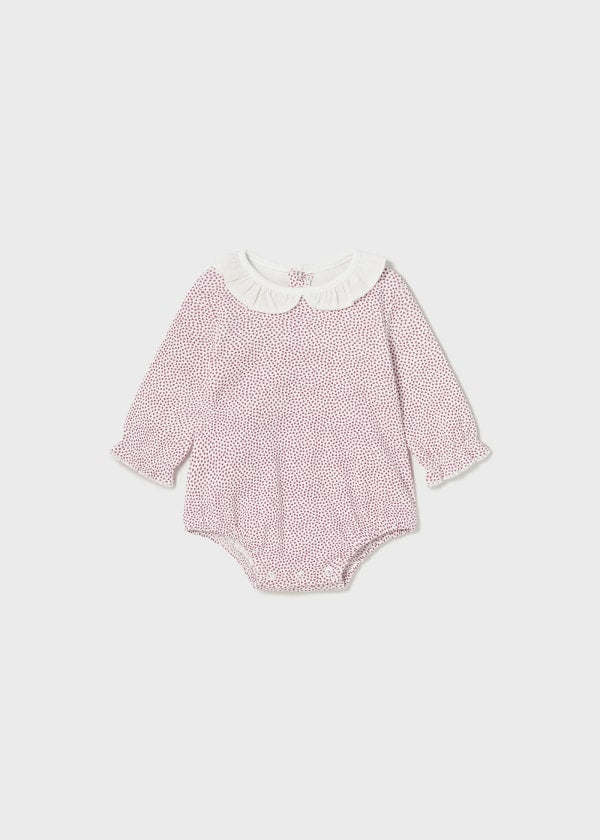 Body cuello holán Better Cotton recién nacido  Ref. 13-02732-075 Estampado