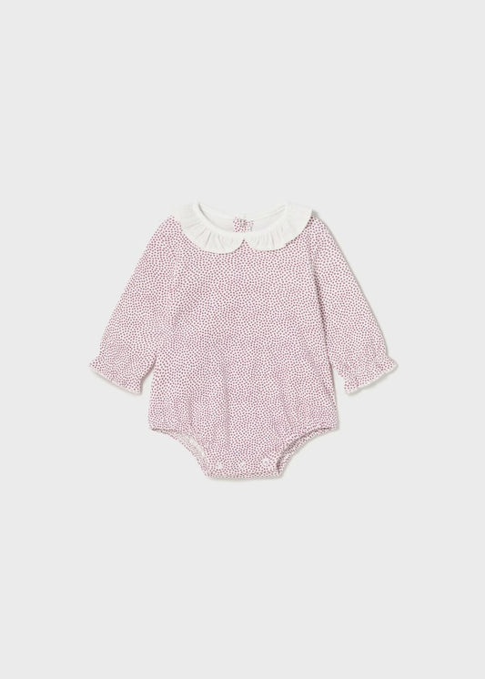 Body cuello holán Better Cotton recién nacido  Ref. 13-02732-075 Estampado
