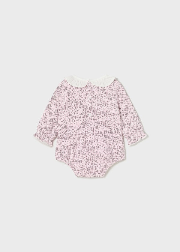 Body cuello holán Better Cotton recién nacido  Ref. 13-02732-075 Estampado